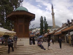 Vista da parte antiga de Sarajevo